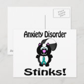 Angststoornis Stinks Skunk Awareness Design Briefkaart (Voorkant / Achterkant)