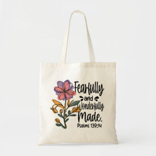 Angstvallig Wondervol Gemaakte Bloemen Christelijk Tote Bag