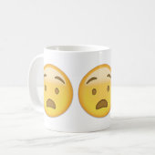 Angued Face Emoji Koffiemok (Voorkant links)