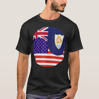Anguilla Amerikaanse vlaggen Anguilla Amerikaanse T-shirt
