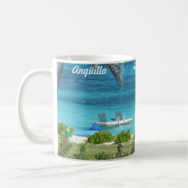 Anguilla blues en groenen koffiemok