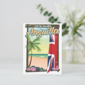 Anguilla Brits Territorium reisposter Briefkaart (Staand voorkant)