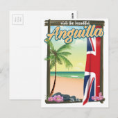 Anguilla Brits Territorium reisposter Briefkaart (Voorkant / Achterkant)