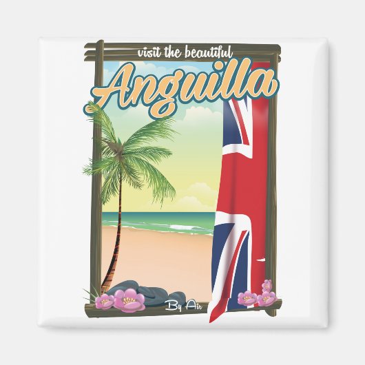 Anguilla Brits Territorium reisposter Magneet (Voorkant)