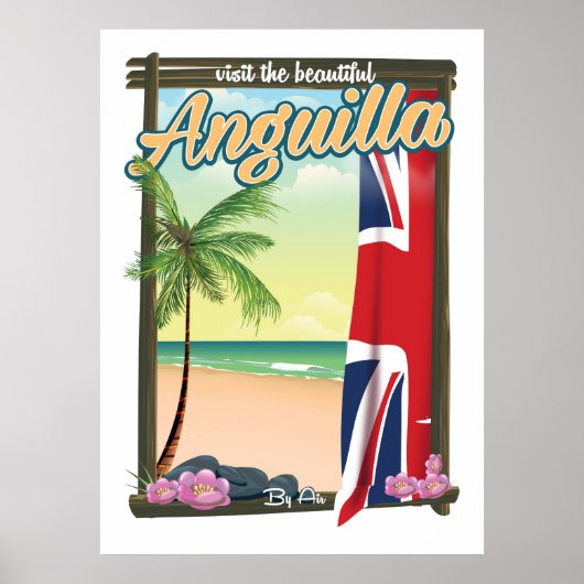 Anguilla Brits territorium reisposter Poster (Voorkant)