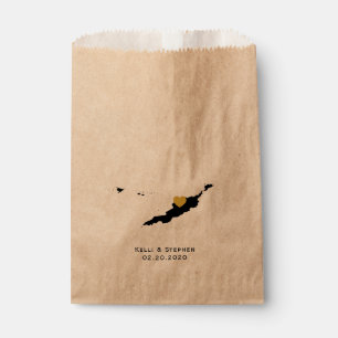 Anguilla bruiloft gunst trakteren zakken, kaart ge bedankzakje