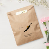 Anguilla bruiloft gunst trakteren zakken, kaart ge bedankzakje (Gezegeld)