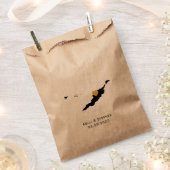 Anguilla bruiloft gunst trakteren zakken, kaart ge bedankzakje (Geknipt)