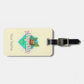 Anguilla Caraïben Retro Vakantie  Eiland Bagagelabel (Voorkant horizontaal)