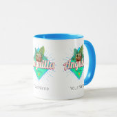 Anguilla Caraïben Retro Vakantie  Eiland Mok (Voorkant rechts)