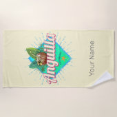 Anguilla Caraïben Retro Vakantie  Eiland Strandlaken (Voorkant)