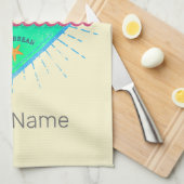 Anguilla Caraïben Retro Vakantie  Eiland Theedoek (Quarter Fold)