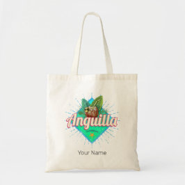 Anguilla Caraïben Retro Vakantie  Eiland Tote Bag
