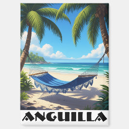 Anguilla Caribbean Beach Hangmat Magneet