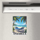 Anguilla Caribbean Beach Hangmat Magneet (Insitu (Vaatwasser))