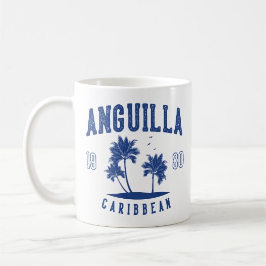 Anguilla Caribbean Palm Tree 1980 Koffiemok (Links)