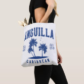 Anguilla Caribbean Palm Tree 1980 Tote Bag (Dichtbij)