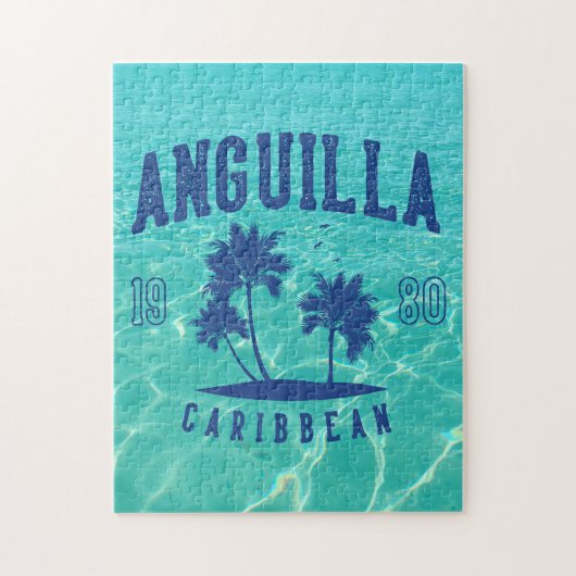 Anguilla Caribische Palmboom 1980 Legpuzzel (Verticaal)