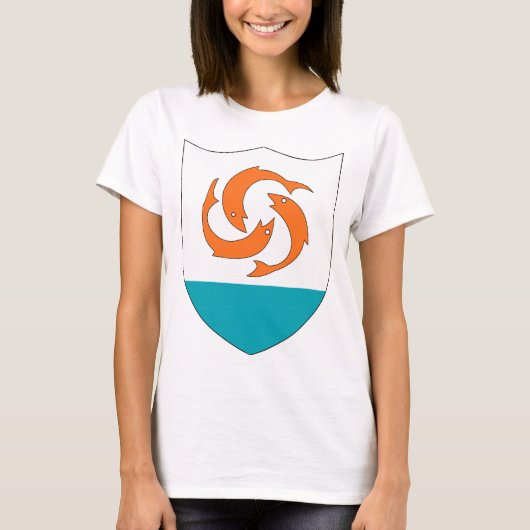 Anguilla Coat of Arms T-shirt (Voorkant)