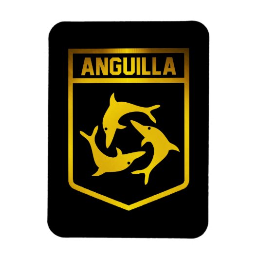 Anguilla Emblem Magneet (Verticaal)