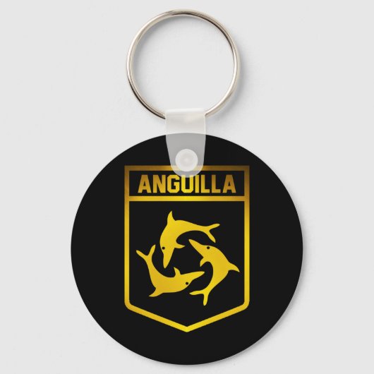 Anguilla Emblem Sleutelhanger (Voorkant)