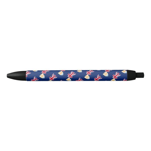 Anguilla Flag Balpen Blauwe Inkt Pen (Voorkant)