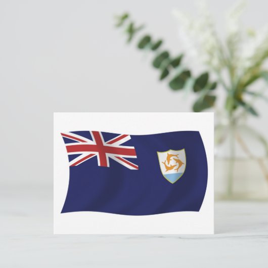 Anguilla Flag Briefkaart (Staand voorkant)