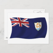 Anguilla Flag Briefkaart (Voorkant / Achterkant)