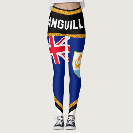 Anguilla Flag Leggings (Voorkant)