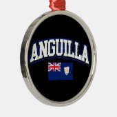 Anguilla Flag Metalen Ornament (Rechts)