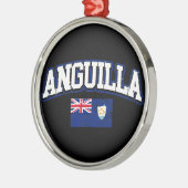 Anguilla Flag Metalen Ornament (Links)