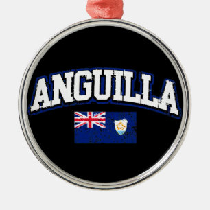 Anguilla Flag Metalen Ornament