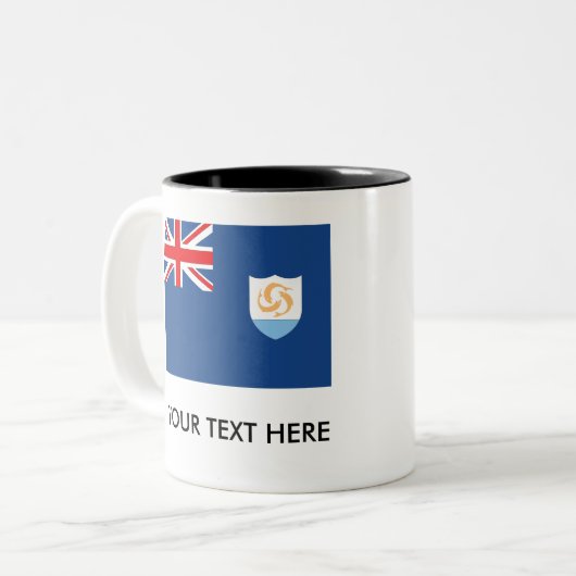 Anguilla Flag Tweekleurige Koffiemok