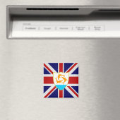 Anguilla Hoogwaardige vlag Magneet (Insitu (Vaatwasser))