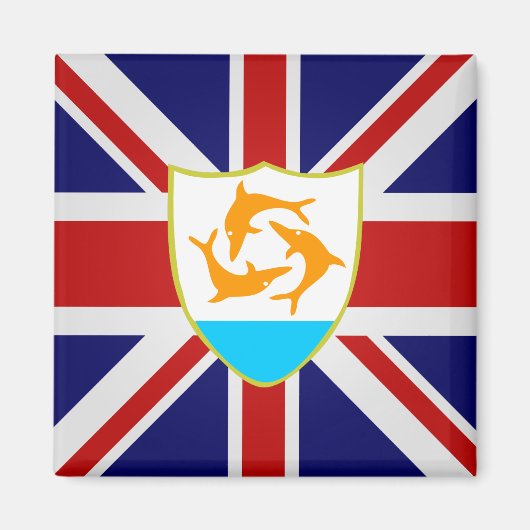 Anguilla Hoogwaardige vlag Magneet (Voorkant)