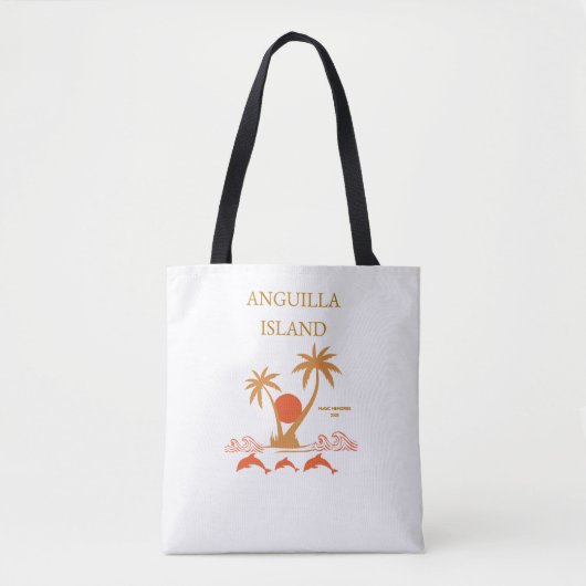 Anguilla Island Luxury Shoulder Beach Tote Bag (Voorkant)