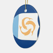 Anguilla Keramisch Ornament (Links)