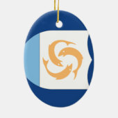 Anguilla Keramisch Ornament (Achterkant)