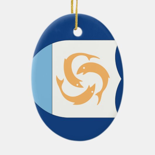 Anguilla Keramisch Ornament (Achterkant)