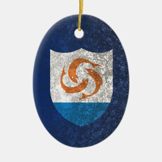 Anguilla Keramisch Ornament (Voorkant)