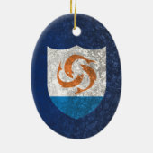 Anguilla Keramisch Ornament (Achterkant)