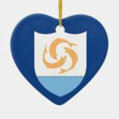 Anguilla Keramisch Ornament (Voorkant)