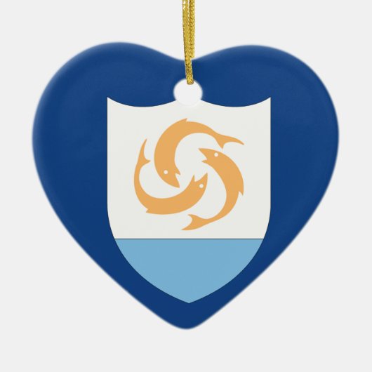 Anguilla Keramisch Ornament (Voorkant)