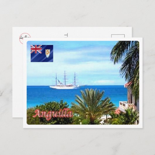 Anguilla - Long Bay - Briefkaart (Voorkant / Achterkant)