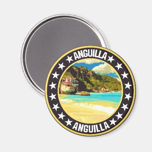 Anguilla Magneet (Voorkant / Achterkant)