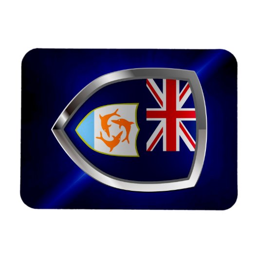 Anguilla Mettalic Emblem Magneet (Horizontaal)