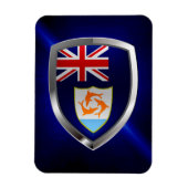 Anguilla Mettalic Emblem Magneet (Verticaal)