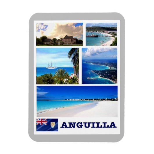 Anguilla - Mosaic - Magneet (Verticaal)
