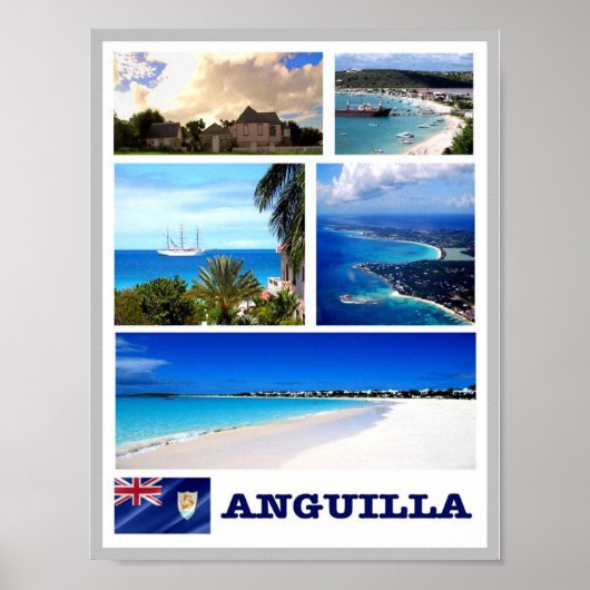 Anguilla - Mosaic - Poster (Voorkant)