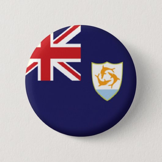ANGUILLA PIN BACK BADGE RONDE BUTTON 5,7 CM (Voorkant)